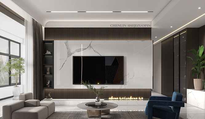 融侨雅筑136平现代风格四居室装修效果图