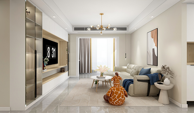 裕华会园122平现代简约风格装修效果图