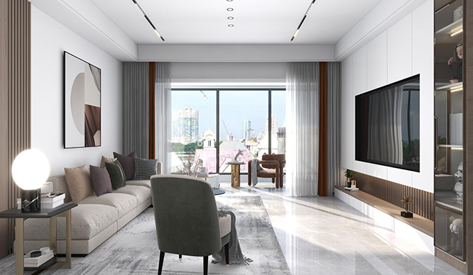 万林府145平现代简约风格装修效果图