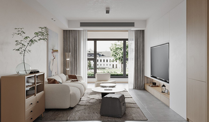 苏香庭120平北欧风格装修效果图