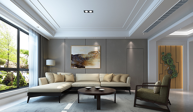 卢森堡140平港式风格装修效果图