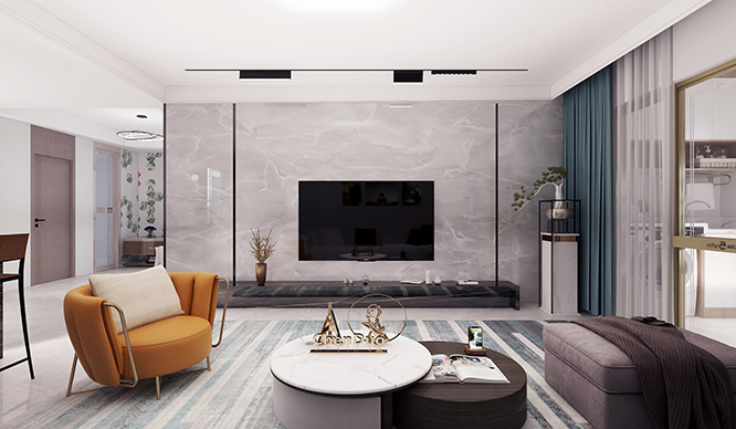 迎宾路3号院300平叠墅现代风格装修效果图