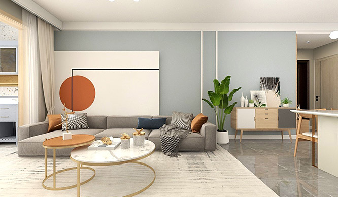 碧桂园125平北欧风格装修效果图