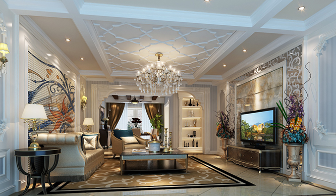 普罗旺世180平美式风格装修效果图