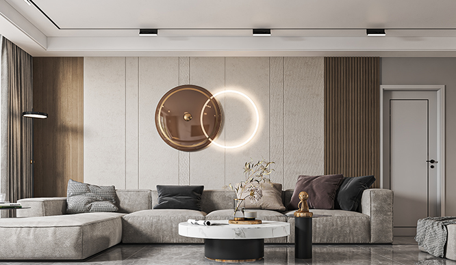 安和小区185平极简风格装修效果图