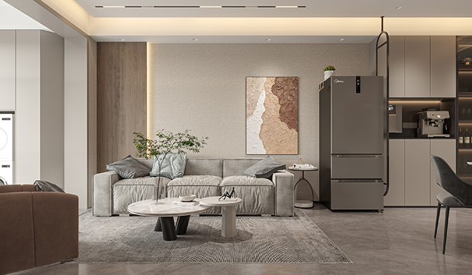 金水府113平现代风格三居室装修效果图