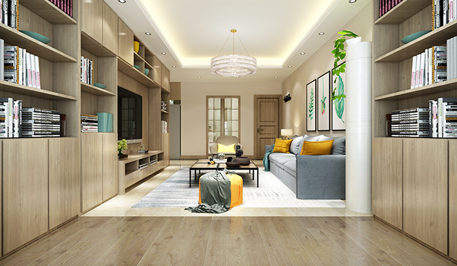 朗悦公园府180平现代风格四居室装修效果图