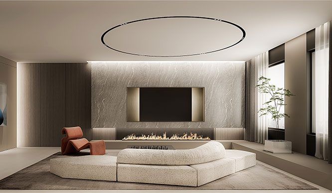 正商佳世阁60平现代风格loft装修效果图