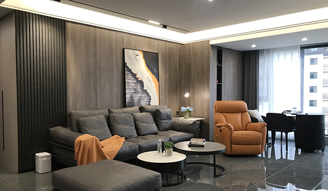 融创观澜一号165平意式极简风格四居室装修效果图