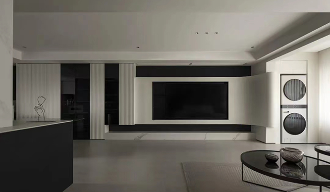 清风雅居128平现代极简风格装修效果图