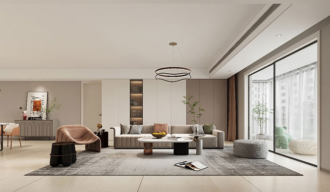 金水府160平现代风格四居室装修效果图