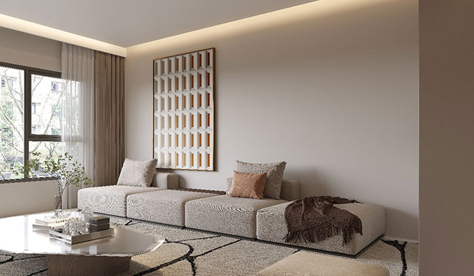 丰源官邸290平现代风格六居室装修效果图