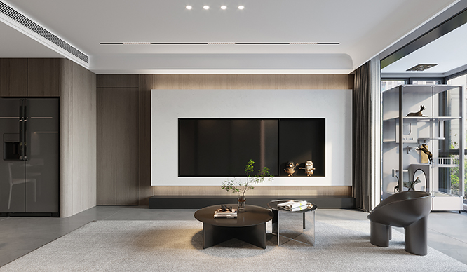 金水府152平现代风格四居室装修效果图