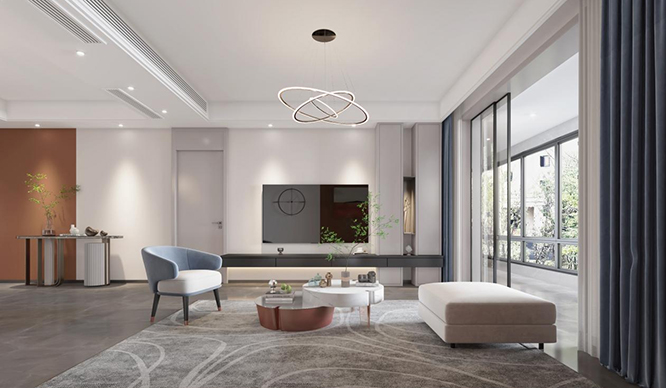 金水府160平现代简约风格四居室装修效果图