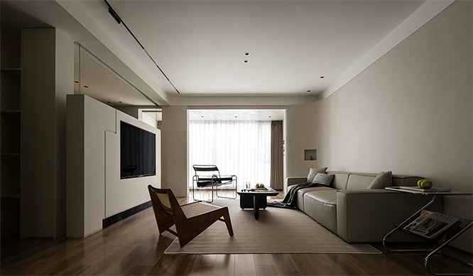 永威书香庭140平简约风格三居室装修效果图