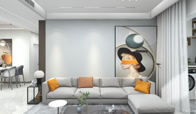 汇泉景悦城118平现代风格装修VR全景图