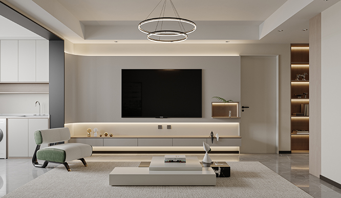 郑州林语溪岸118平现代简约风格装修效果图